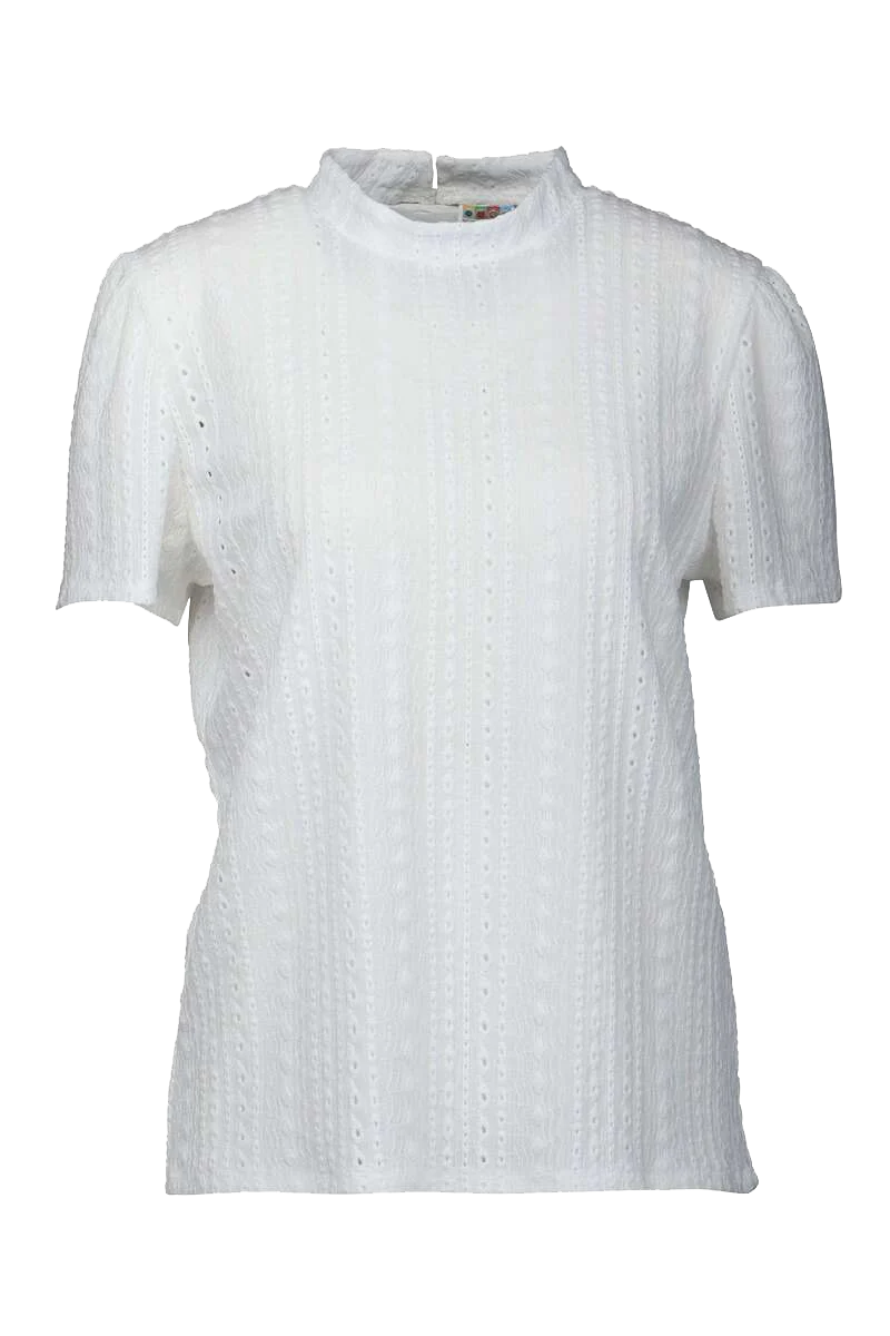 Damen Trachtenshirt mit Lochstickerei Stretch w