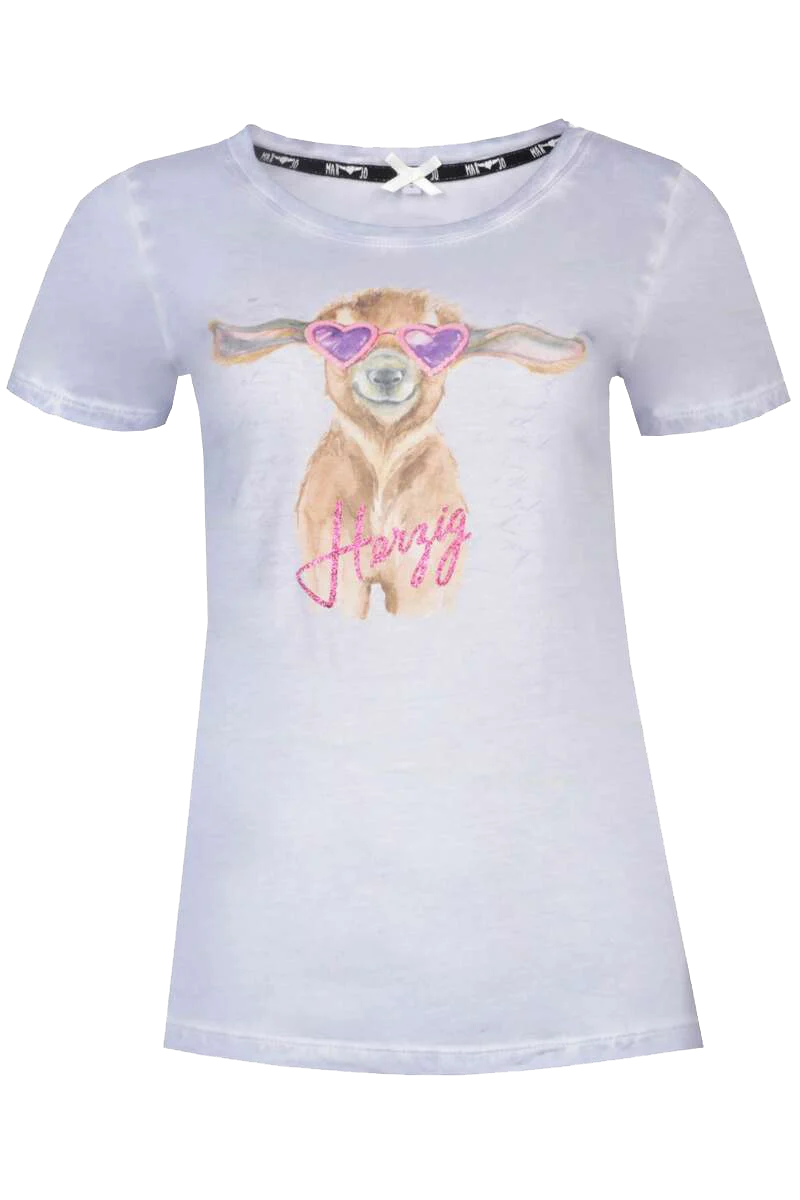 T-Shirt 'Herzig' mit Rehkitz