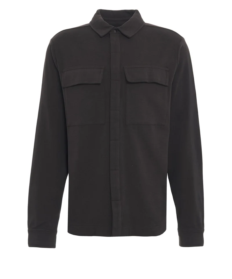 Camicia con tasche pettorali a pattina