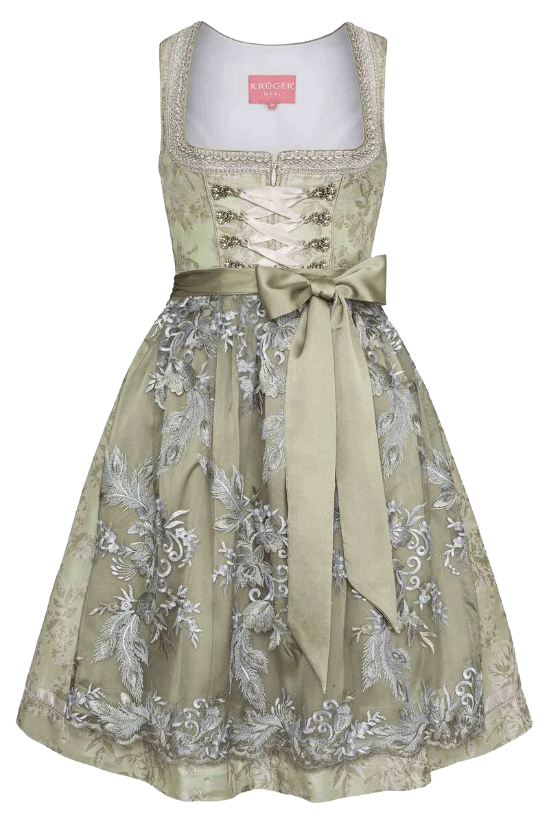 Damen Mini-Dirndl mit transparenter Schürze