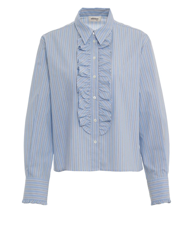 Blusa 'Ign' con dettaglio ruches