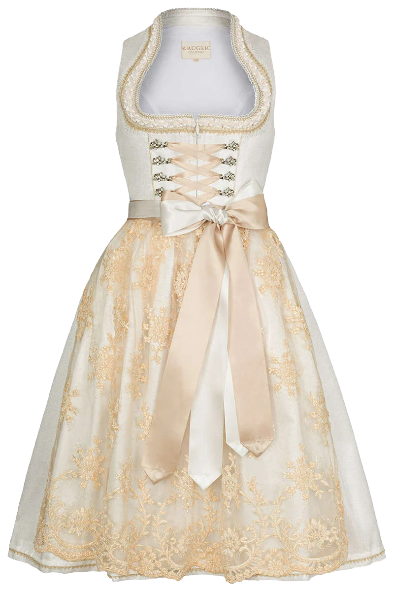 Hochzeitsdirndl Brautdirndl mit Schößchen