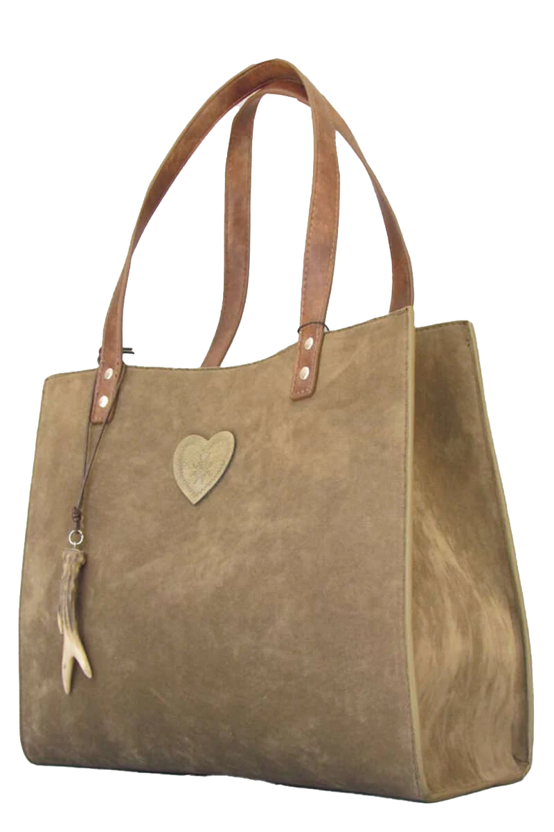 Damen Trachten-Handtasche groß Velours