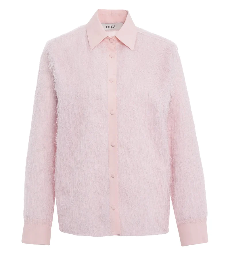 Blusa con dettagli di frange