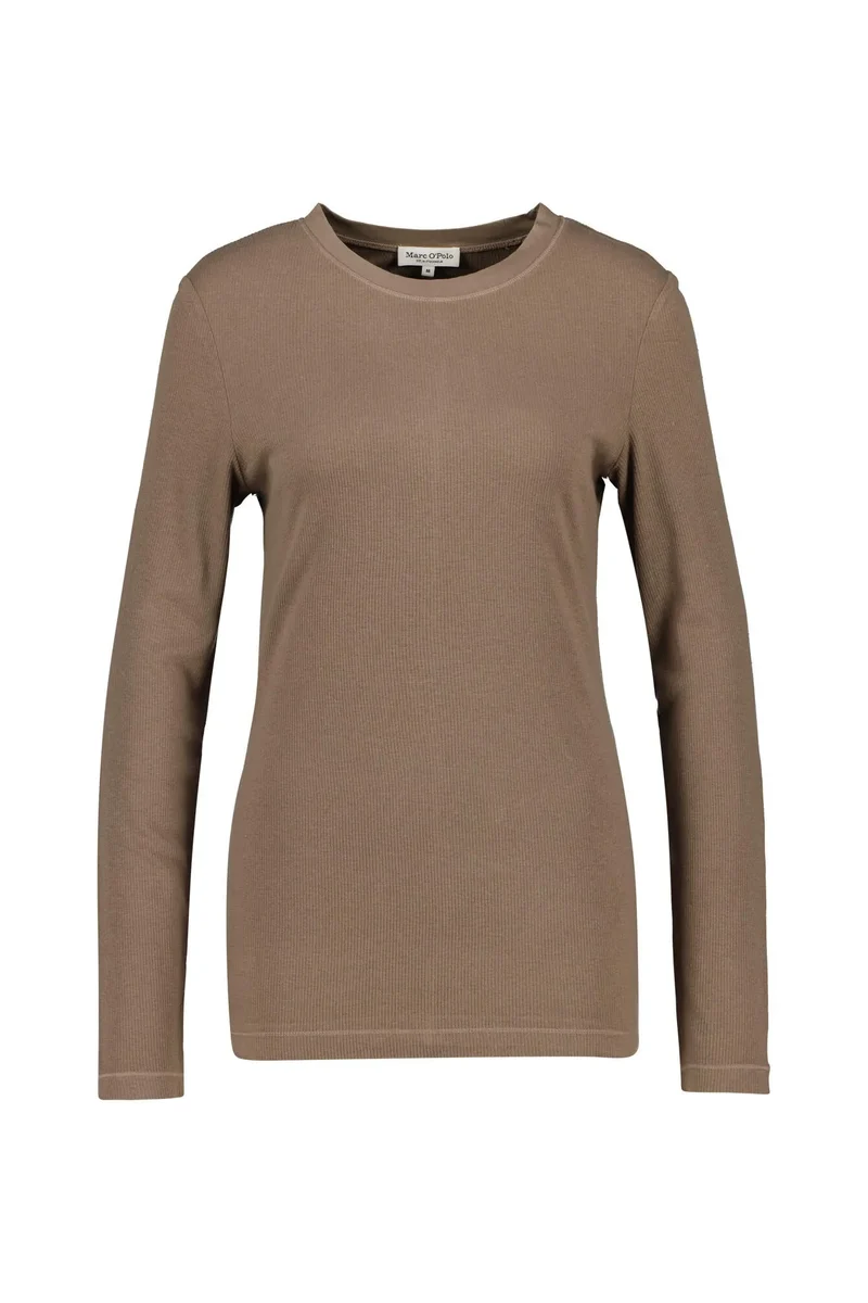 Ripp-Langarmshirt aus Baumwolle