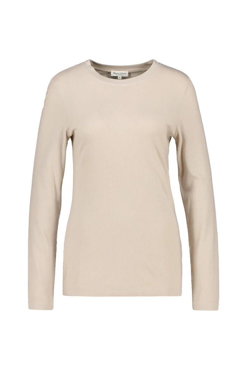 Ripp-Langarmshirt aus Baumwolle