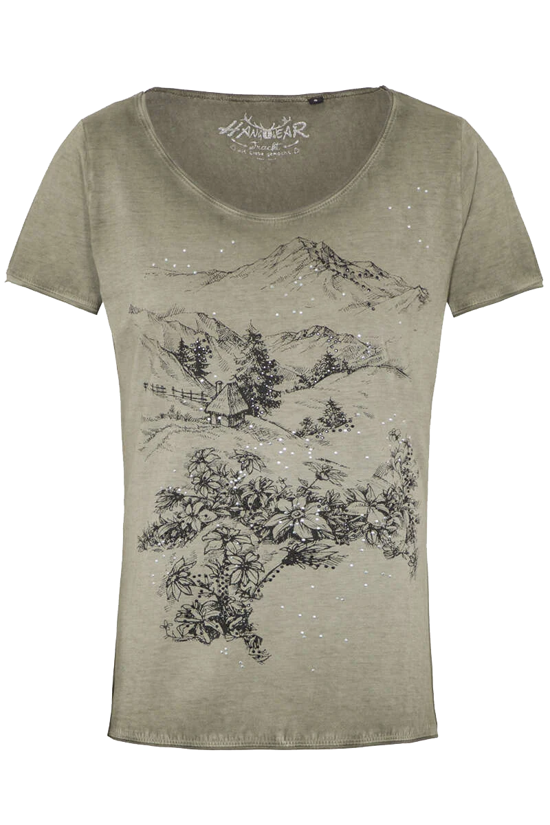 Damen T-Shirt mit Bergmotiv