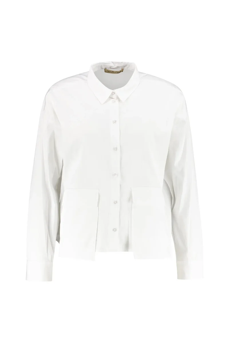 Bluse aus Baumwollmix