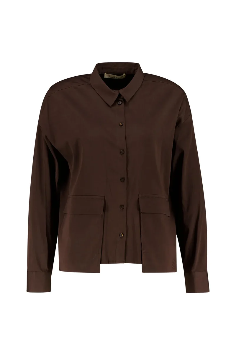 Bluse aus Baumwollmix