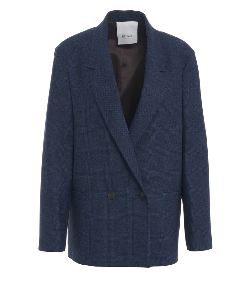Blazer con motivo a qaudri