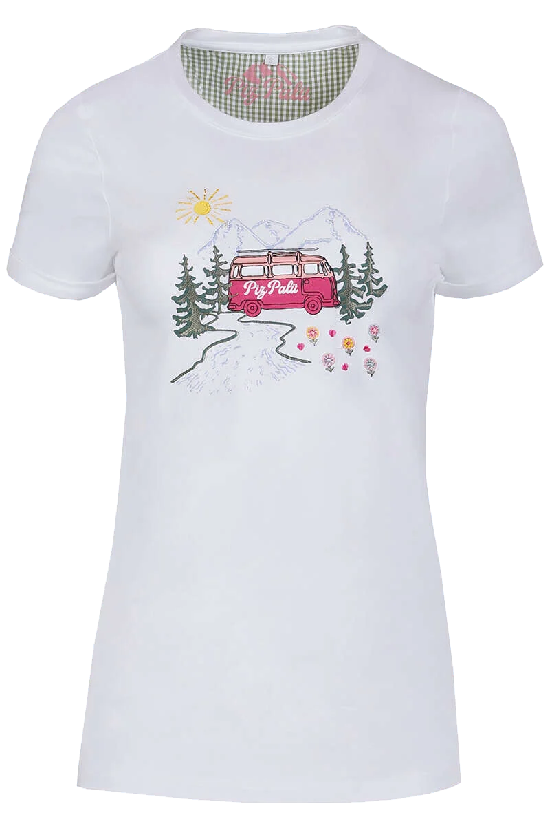 Damen T-Shirt 'Alpen-Camping'