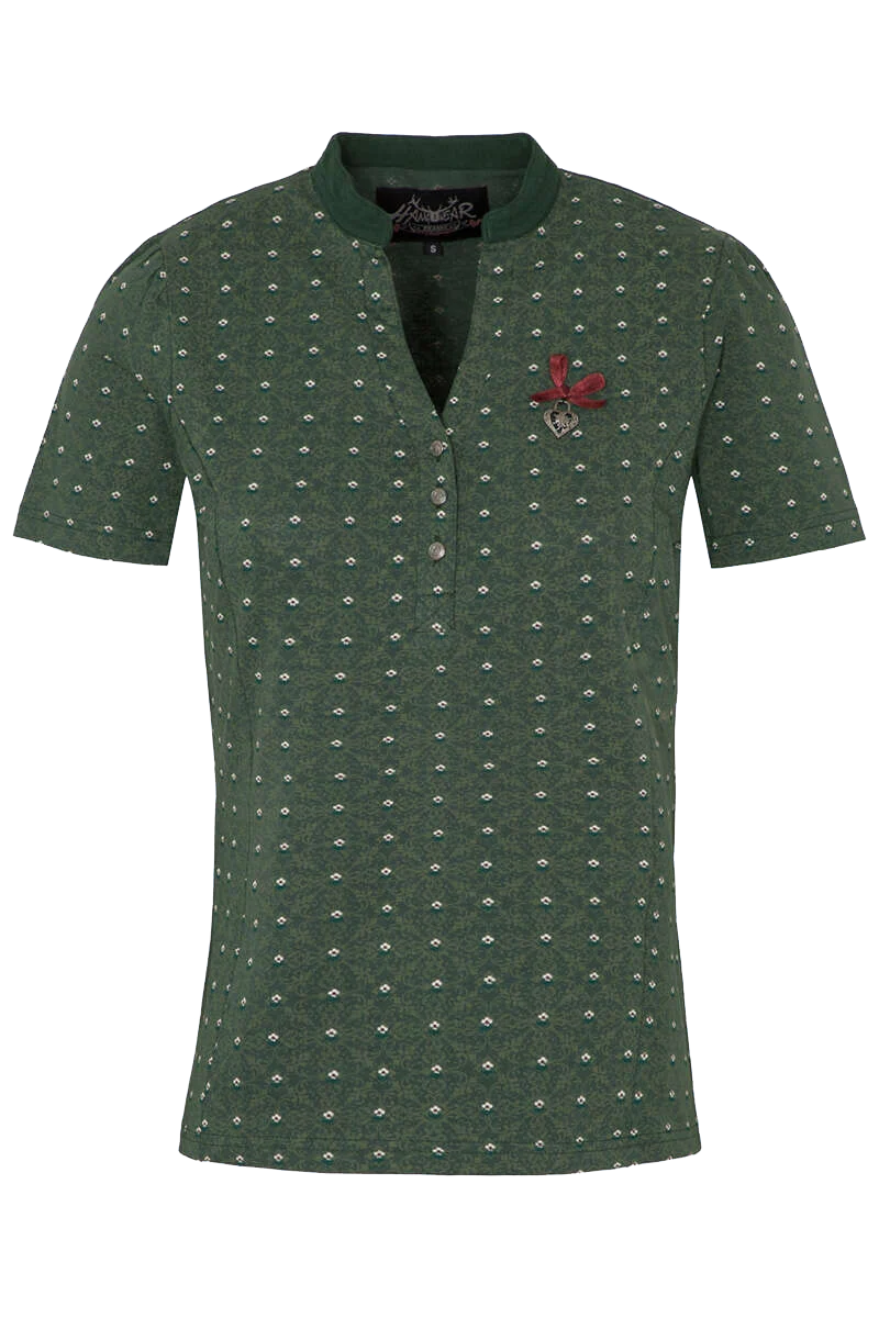Damen T-Shirt mit Stehkragen