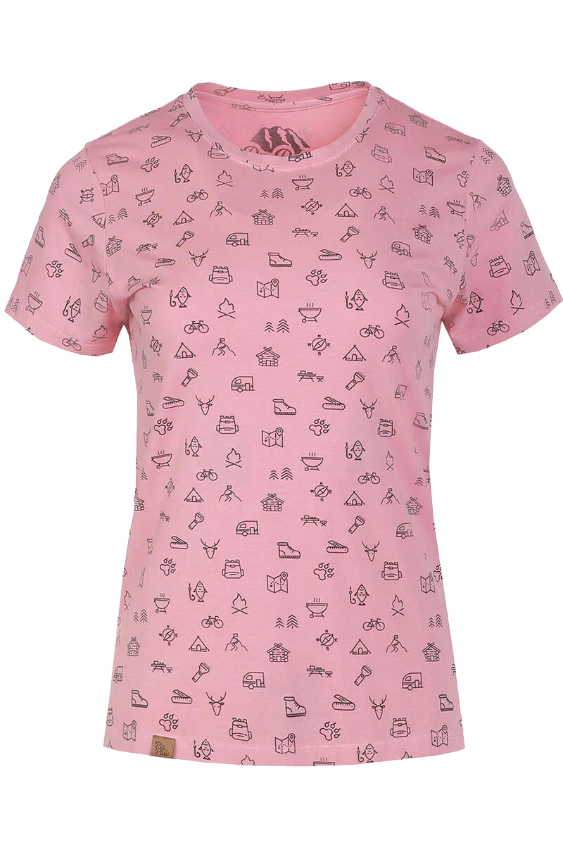 Damen T-Shirt mit Allover-Print