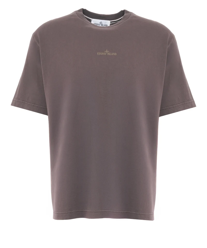 T-shirt con scritta logo