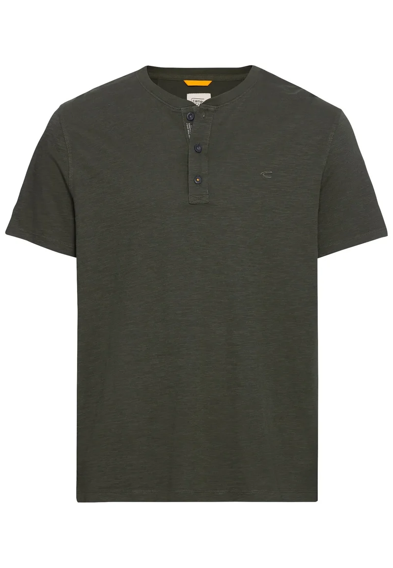 T-Shirt mit Henleykragen