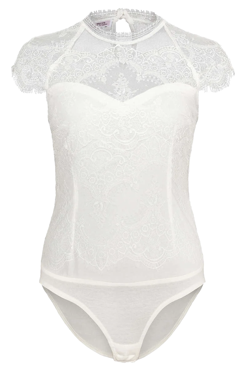 Dirndl-Spitzen-Body hochgeschlossen