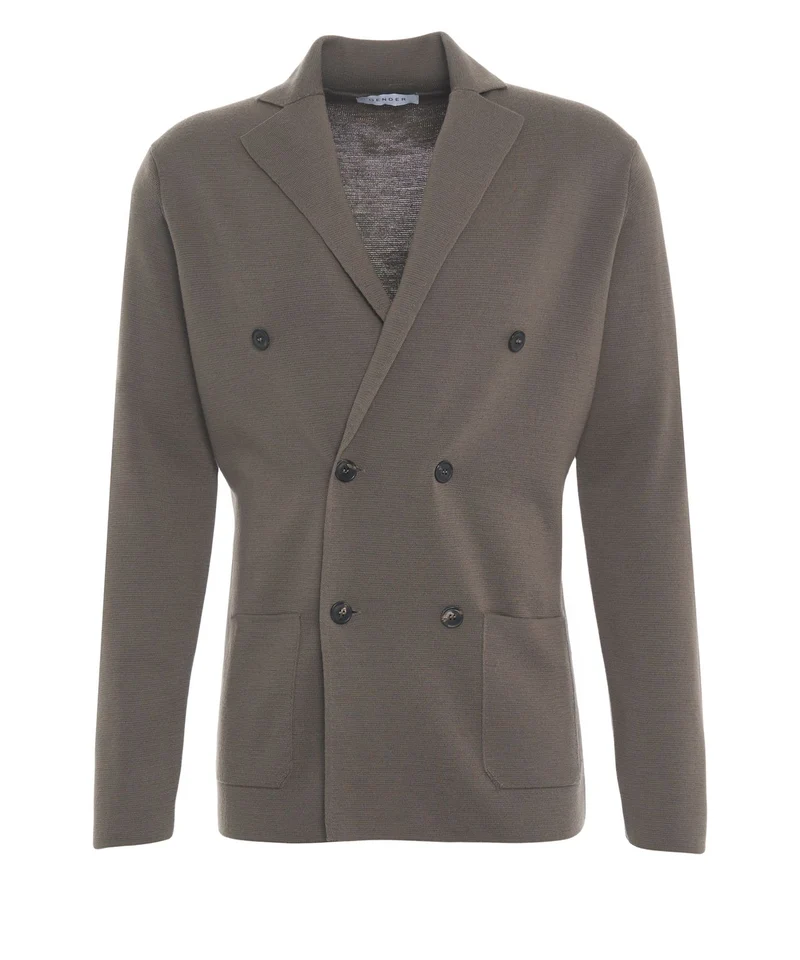 Blazer in lana merino