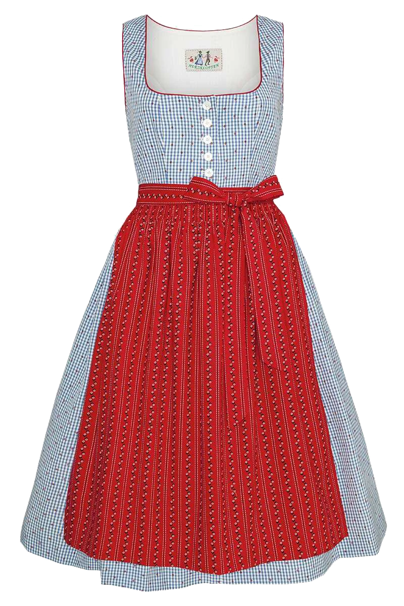 Wasch-Dirndl kariert
