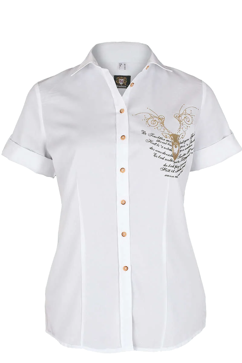Damen Kurzarm Bluse